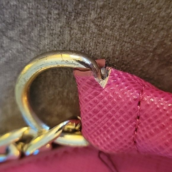 Justfab Barbie Hot Pink Dome Satchel FLAWED - Picture 2 of 9